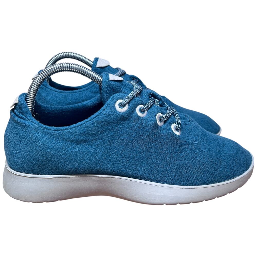 ALLBIRDS The Wool Runnner Men's Sz 8 Thrive Teal Trainers Sneakers Merino Wool - Picture 7 of 12